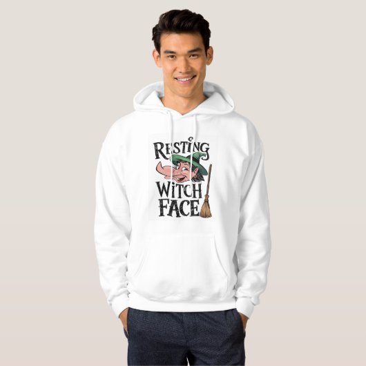 Resting heks Face Hoodie (Voorkant volledig)