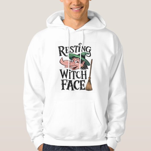 Resting heks Face Hoodie (Voorkant)