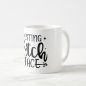 Resting heks Face Koffiemok (Voorkant rechts)