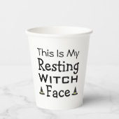 Resting heks Face Papieren Bekers (Voorkant)