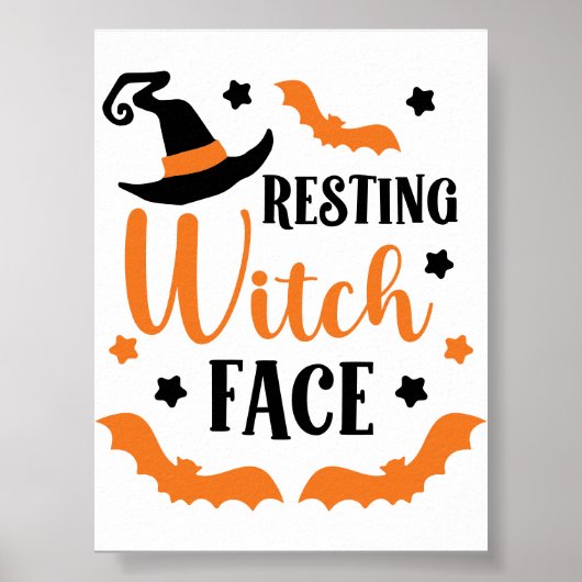 Resting heks Face Poster (Voorkant)