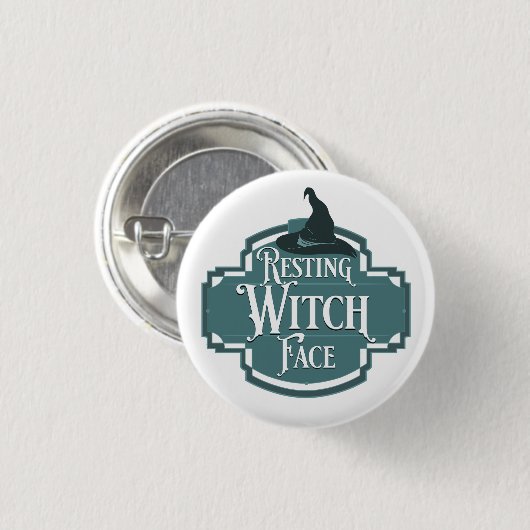 Resting heks Face Ronde Button 3,2 Cm (Voorkant /achterkant)