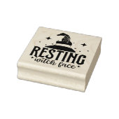 Resting heks Face Rubberstempel (Stempel)