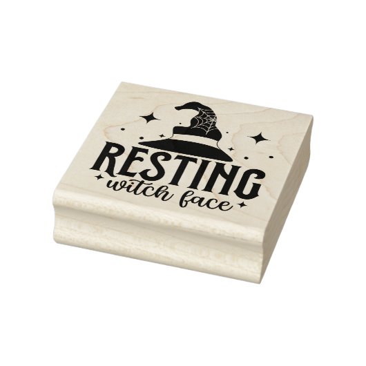 Resting heks Face Rubberstempel (Stempel)