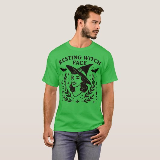 Resting heks Face T-shirt (Voorkant volledig)