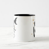 Resting heks Face Tweekleurige Koffiemok (Center)