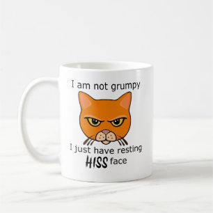 Resting Hiss Face Oranje Cat - Voordelen PACR Koffiemok