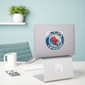 Resting is My Resistance Badge-style round Sticker (Laptop op bureau)