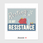 Resting is My Resistance Compact Rectangle Sticker (Vel)