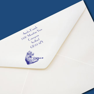 Resting Jaguar Gepersonaliseerd Thuisadres Zelfinktende Stempel