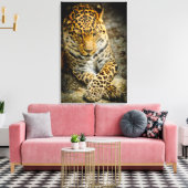Resting Leopard Canvas Afdruk (Insitu (Woonkamer))