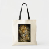 Resting Leopard Canvas tas (Voorkant)
