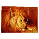 Resting Lion (door Abbott Handerson Thayer) Groot Cadeauzakje (Achterkant)