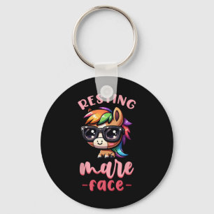 Resting Mare Face I Equestrian Pony Horse Fan Sleutelhanger