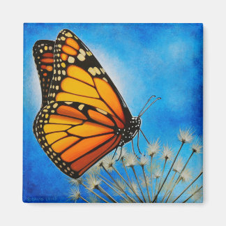 Resting Monarch magneet