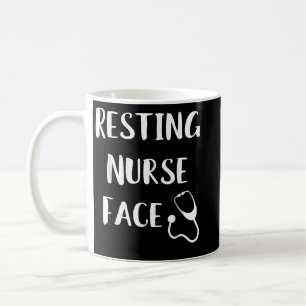 Resting Nurse Face Funny RN Gift Kerstmis Koffiemok