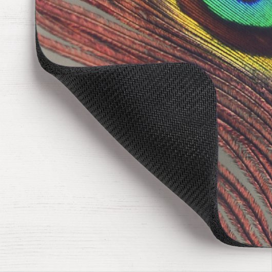 Resting Peacock Feather Muismat (Hoek)