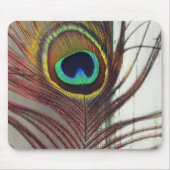 Resting Peacock Feather Muismat (Voorkant)