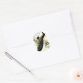 Resting Peacocks Ronde Sticker (Envelop)