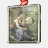 Resting Peasants, 1877 Metalen Ornament (Links)