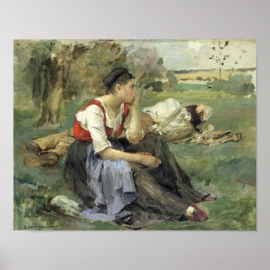 Resting Peasants, 1877 Poster (Voorkant)