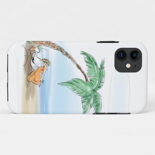 Resting Pelican Case-Mate iPhone Case (Achterkant (horizontaal))