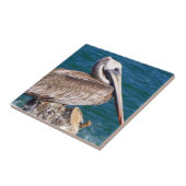 Resting Pelican Tile Tegeltje (Zijkant)