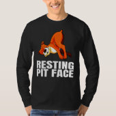 Resting Pit Face American Pit Bull T-shirt (Voorkant)