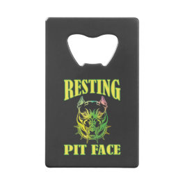 Resting Pit Face Creditkaart Flessenopener
