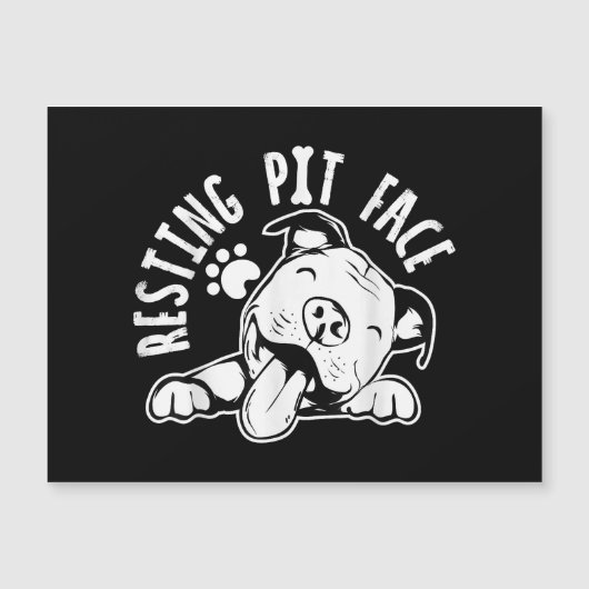 Resting Pit Face Funny Dog Pitbull Meme (Voorkant)