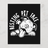 Resting Pit Face Funny Dog Pitbull Meme (Achterkant)