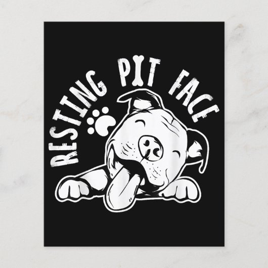 Resting Pit Face Funny Dog Pitbull Meme (Voorkant)