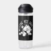 Resting Pit Face Funny Dog Pitbull Meme Cloding Waterfles (Achterkant)