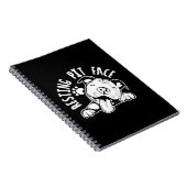 Resting Pit Face Funny Dog Pitbull Meme Notitieboek (Rechterzijde)