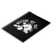 Resting Pit Face Funny Dog Pitbull Meme Notitieboek (Linkerzijde)