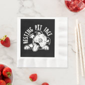 Resting Pit Face Funny Dog Pitbull Meme Servet (Insitu)