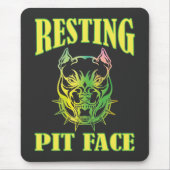 Resting Pit Face Muismat (Voorkant)