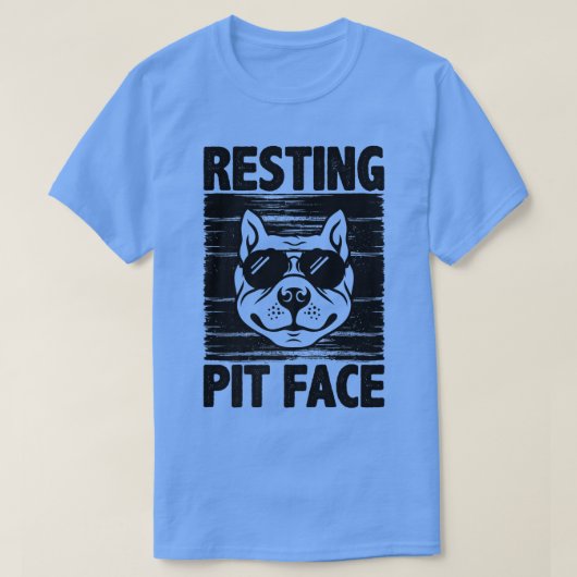 Resting Pit Face, Pit Bull Dog Lover For Women And T-shirt (Design voorkant)