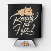 Resting Pit Face Pitbull Lovers Blikjeskoeler (Voorkant)