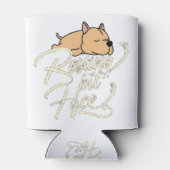 Resting Pit Face Pitbull Lovers Blikjeskoeler (Achterkant)