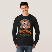 Resting Pit Face Pitbull Pit Bull Terrier Product T-shirt (Voorkant volledig)