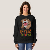 Resting Pit Face Pitbull Pit Bull Terrier Product Trui (Voorkant volledig)