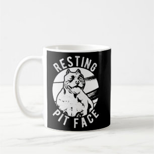 Resting Pit Face Pittie Pitbull Hond Eigenaar Pet  Koffiemok