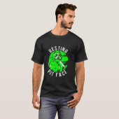Resting Pit Face Pittie Pitbull Hond Eigenaar Pet T-shirt (Voorkant volledig)
