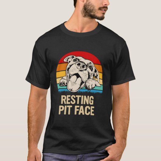 Resting Pit Face T-shirt (Voorkant)