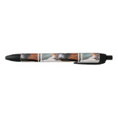 Resting Red Ruffed Lemur Zwarte Inkt Pen (Bodem)