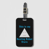 Resting Robot Stare- Bagagelabel (Voorkant (verticaal))