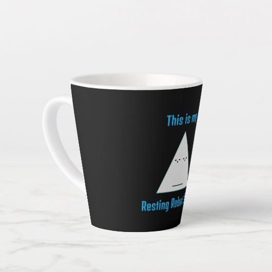 Resting Robot Stare- Latte Mok (Linkerhoek)