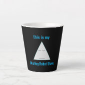 Resting Robot Stare- Latte Mok (Voorkant)