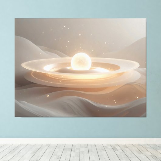 Resting Seed of Dawn Canvas Afdruk (Insitu (Houten vloer))